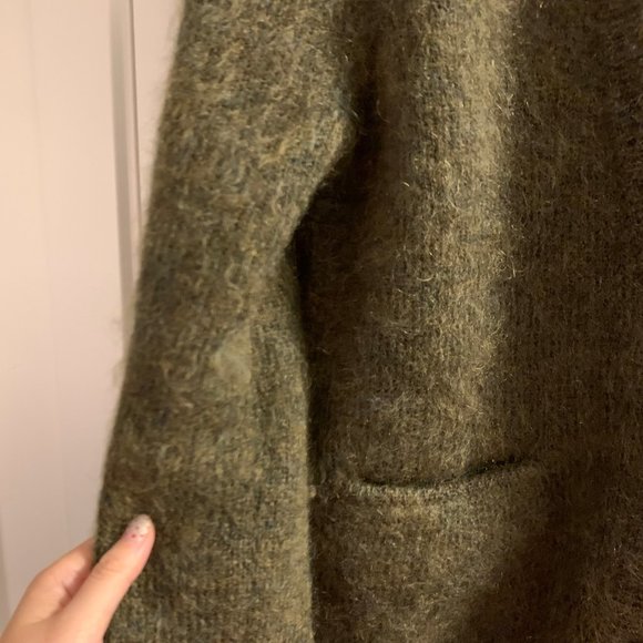 Rare CHLOE SEVIGNY for OPENING CEREMONY Green Mohair Cardigan - Picture 10 of 10